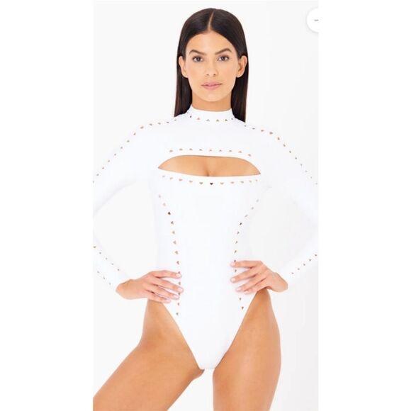 NWT Gigi C Laurel Cutout Scuba Surfsuit One Piece Swimsuit XS - Picture 3 of 12